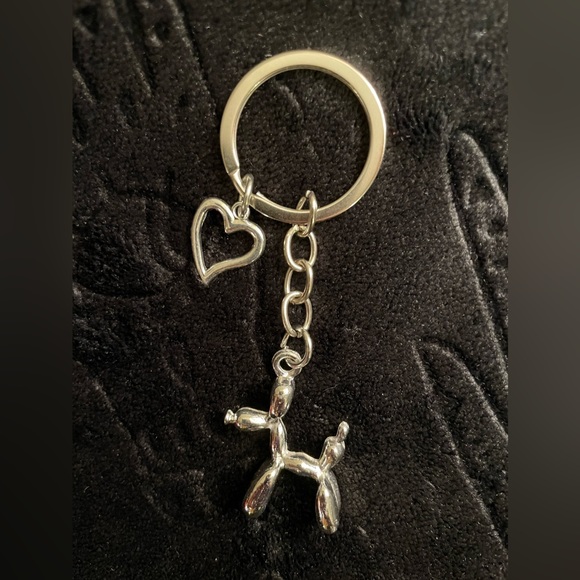 BALLOON DOG | Dainty Silver Bag Charm | Keychain (Brand New) ✨ - Picture 6 of 9